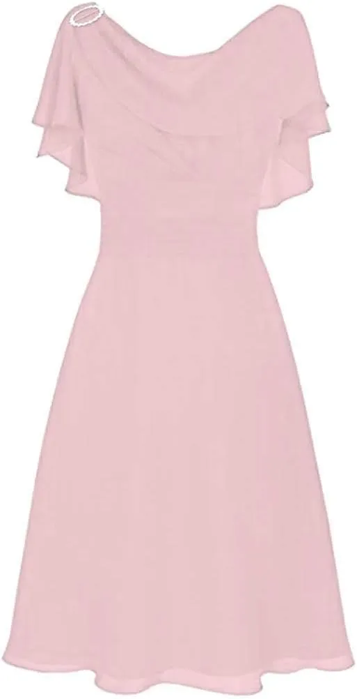 Tea Party Dresses for Woman 1950 Vintage Crew Neck Solid A-Line Swing Sundress Rockabilly Cocktail Party Dresses