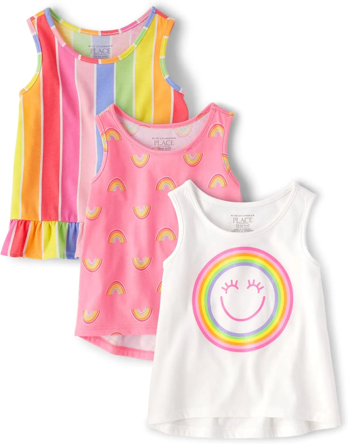The Children's Place Baby Toddler Girls Everyday Tank Tops