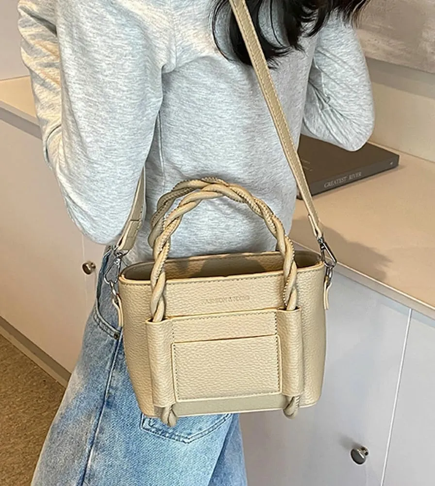 Tote Bag for Women Vegan Leather Shoulder Bag Small Hobo Crossbody Bag Chic Handbag Purse