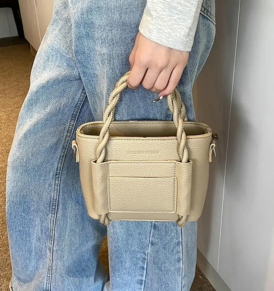 Tote Bag for Women Vegan Leather Shoulder Bag Small Hobo Crossbody Bag Chic Handbag Purse
