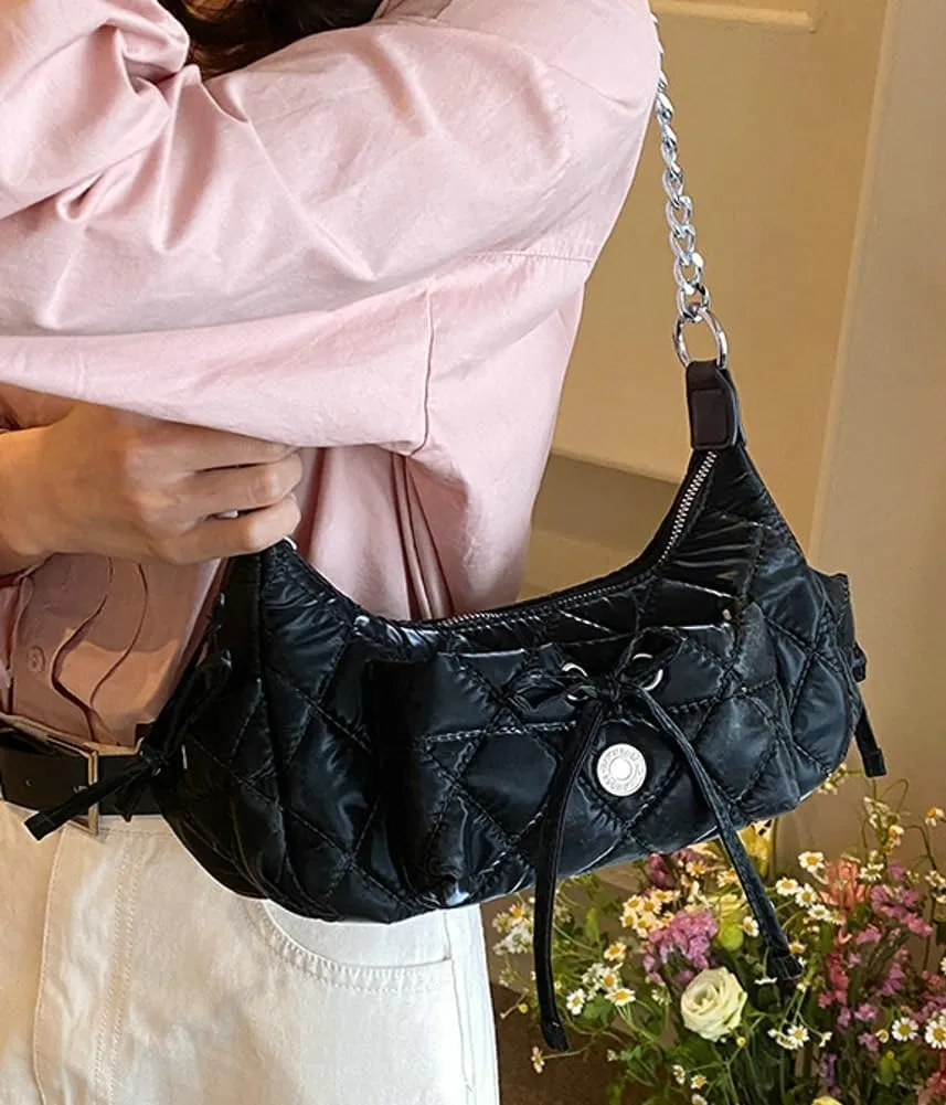 Trendy Shoulder Bag for Women Soft PU Leather Purse Handbag Chic Underarm Fashion Crossbody Hobo Bag