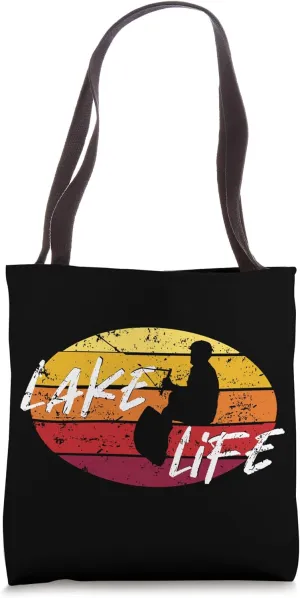 Wakeboarding Vintage Wakeboard Wakeboarder Wakeboard Boat Tote Bag