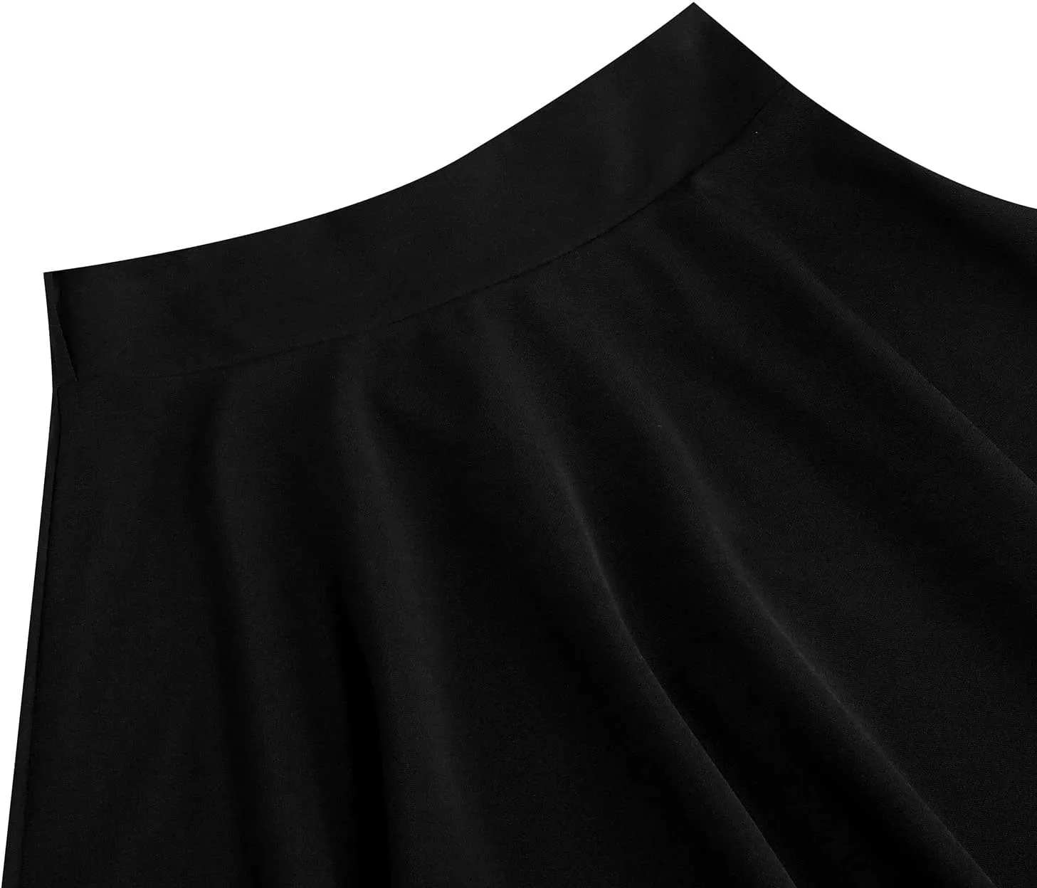 Women 50s Retro Skirts Vintage Hepburn Style High Waist Flared A-Line Rockabilly Swing Skirt with Pocket