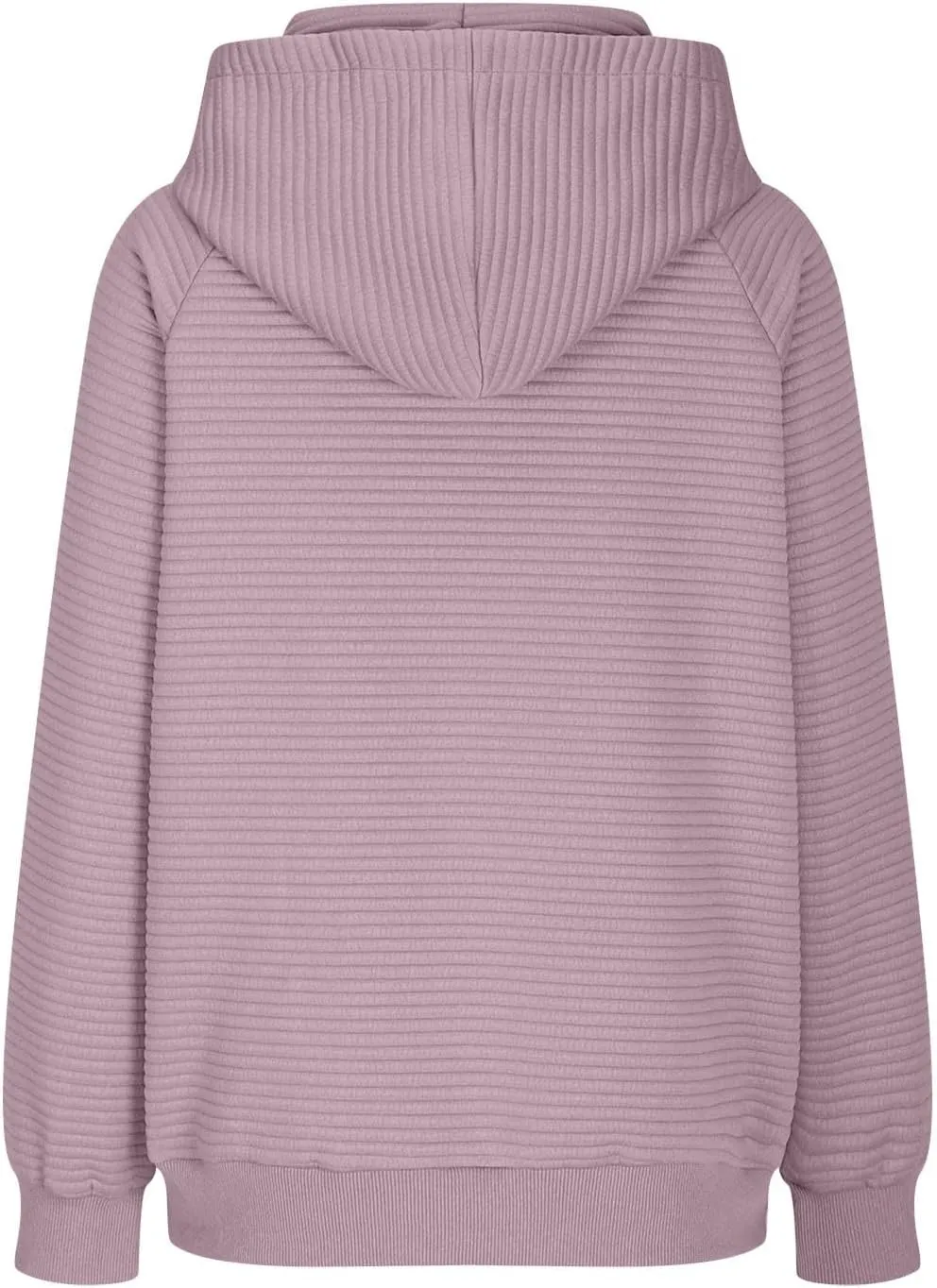Women Hoodies Casual Hooded Oversized Sweatshirts with Large Pocket Raglan Long Sleeve Loose Solid Pullover Tops