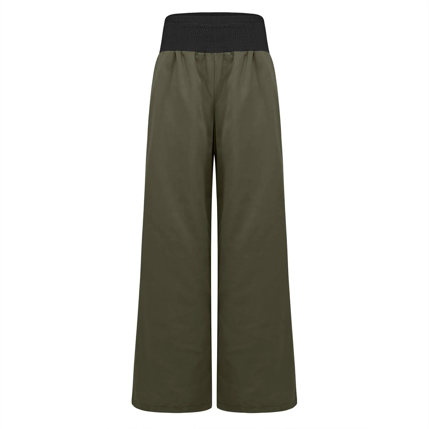 Women Summer Palazzo Pants High Waisted Cotton Linen Pant High Waisted Wide Leg Pants Boho Lounge Trousers