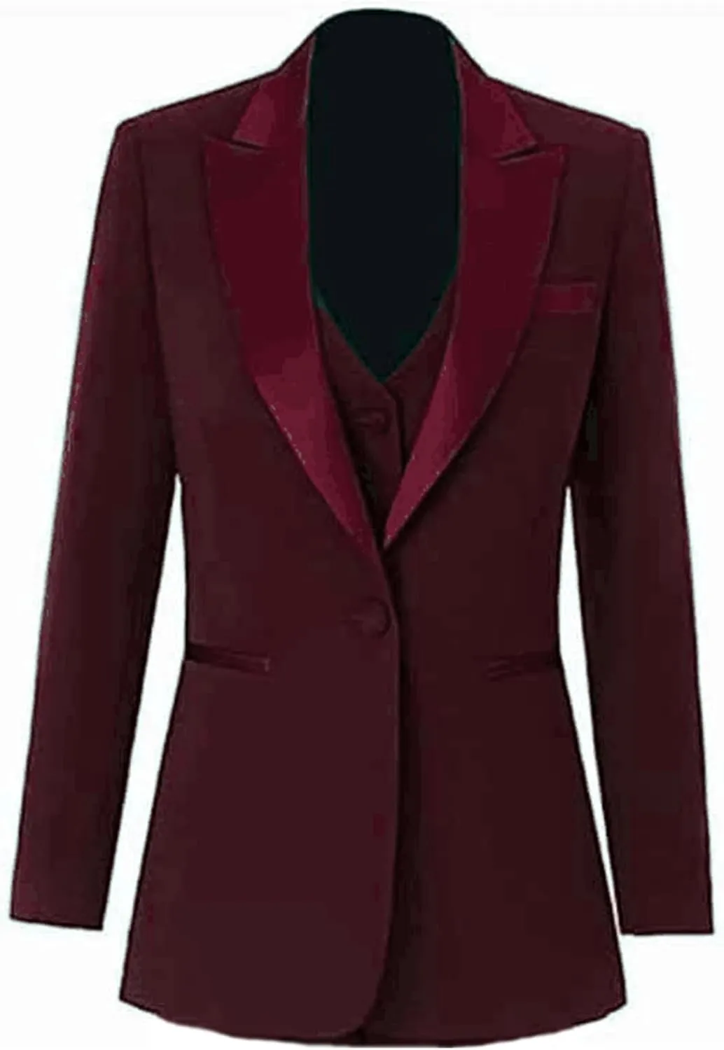 Women's 3 Pieces Pants Suit Office Lady Suit Blazer Vest Pants Business Suit Casual for Women Tuxedo Suits Set