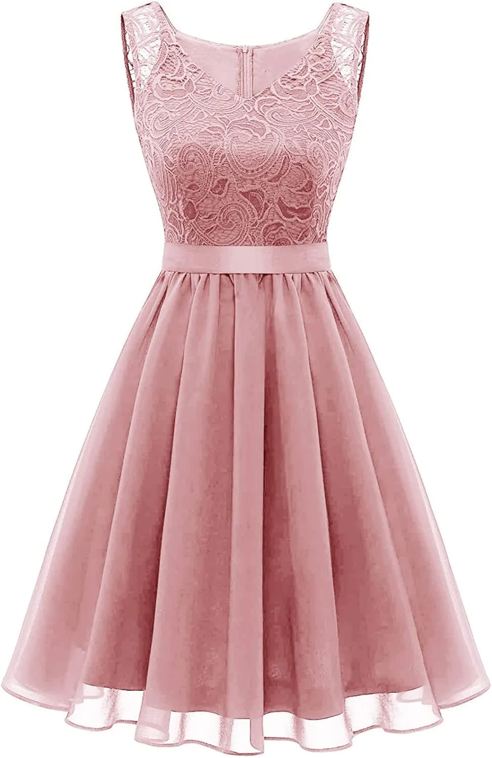 Women's Bridesmaid Dress 2024 Short Prom Dress Ruffle Wedding Guest Cocktail Dress Lace Floral Homecoming Dresses