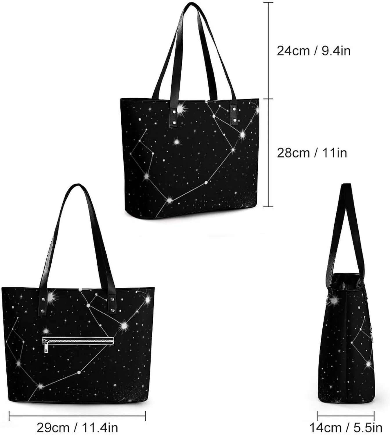 Women's Elegant Leather Shoulder Bag Casual Chic Handbag For Daily Use