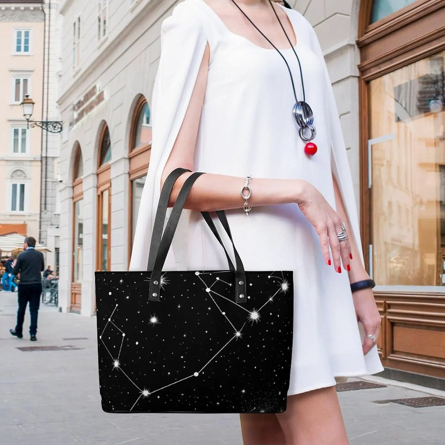 Women's Elegant Leather Shoulder Bag Casual Chic Handbag For Daily Use