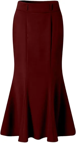 Womens Elegant Vintage Velvet Midi Skirt Flowy Panel Design Pleated Renaissance Maxi Skirt