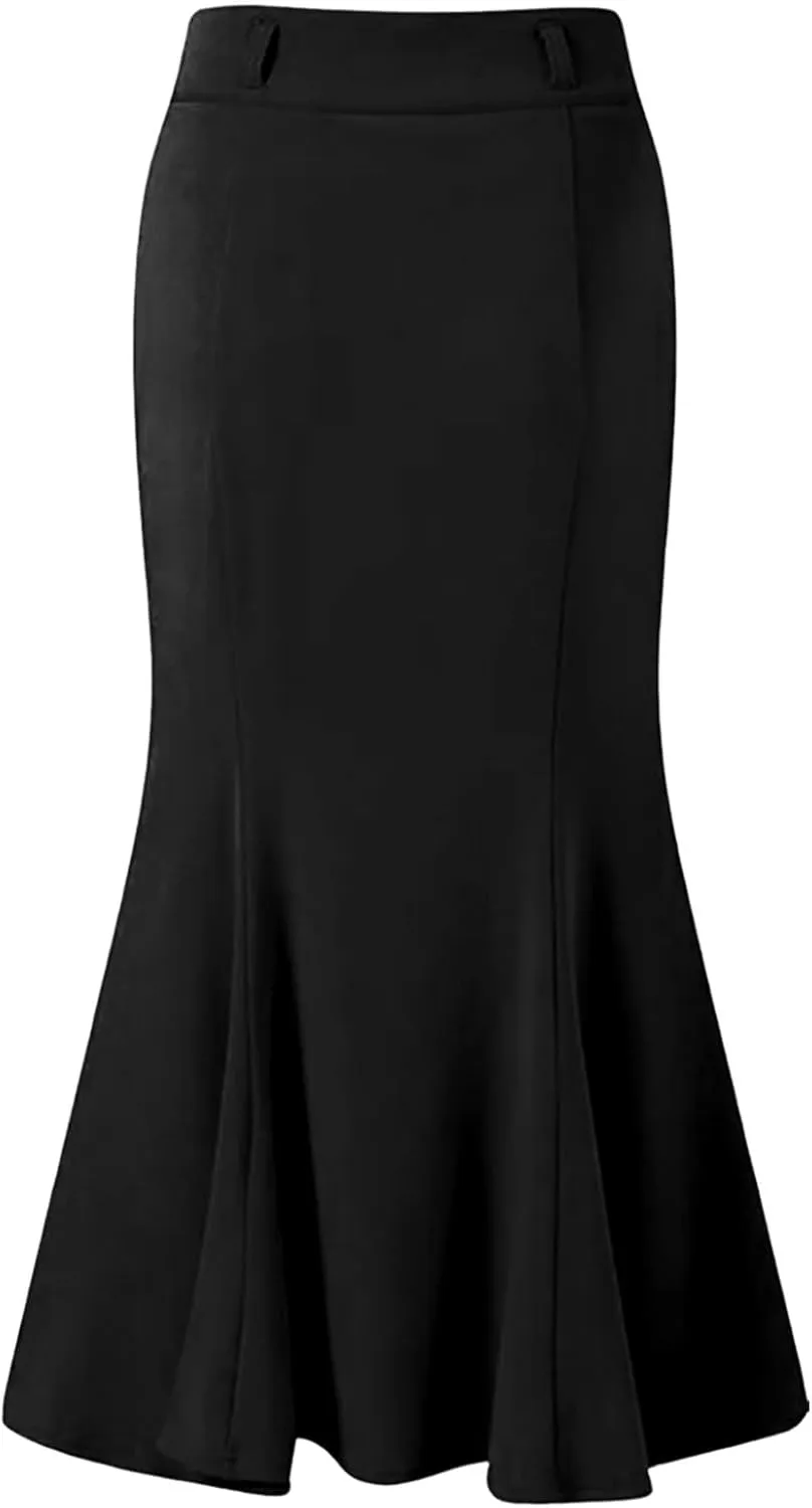 Womens Elegant Vintage Velvet Midi Skirt Flowy Panel Design Pleated Renaissance Maxi Skirt