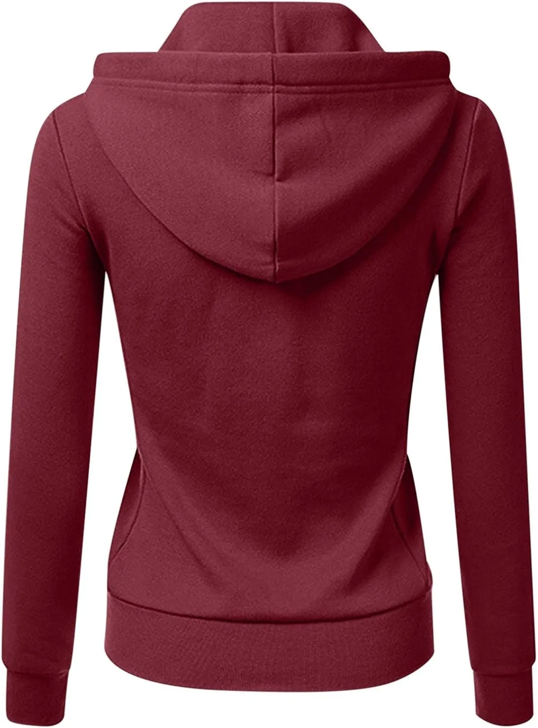 Womens Fleece Oversized Hoodie Solid Casual Long Sleeve Drawstring Pockets Hood Pullover Top Sweatshirts