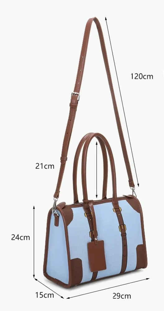 Womens Knitted Tote Bag Y2k PU Leather Shoulder Bag Chic Crossbody Purse Large Top Handle Satchel Handbag