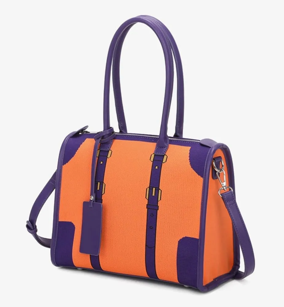 Womens Knitted Tote Bag Y2k PU Leather Shoulder Bag Chic Crossbody Purse Large Top Handle Satchel Handbag