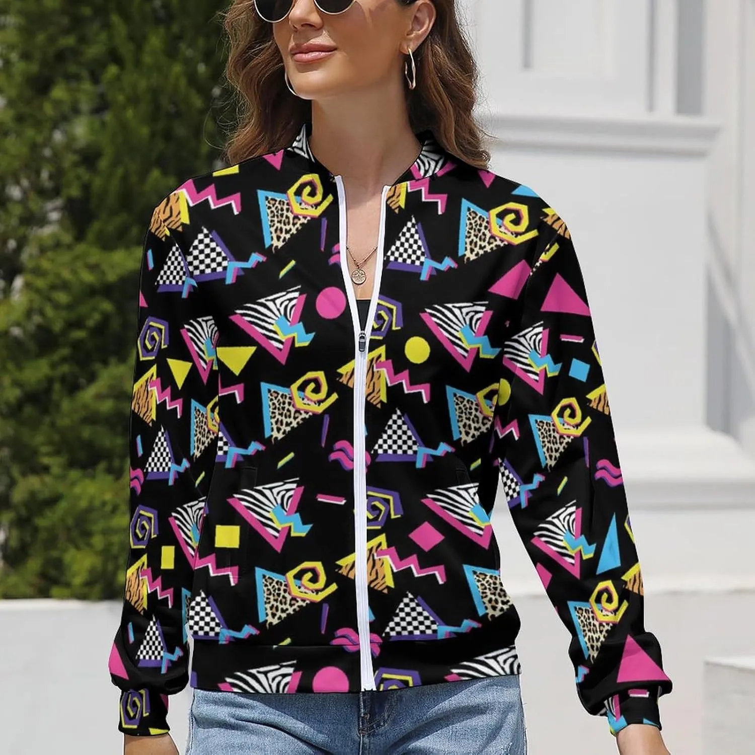 Women's Lightweight Athletic Jacket Zip Up Coat Long Sleeve Casual Sweatshirt