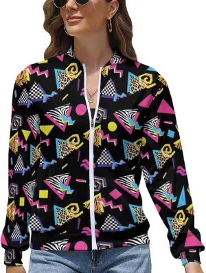 Women's Lightweight Athletic Jacket Zip Up Coat Long Sleeve Casual Sweatshirt