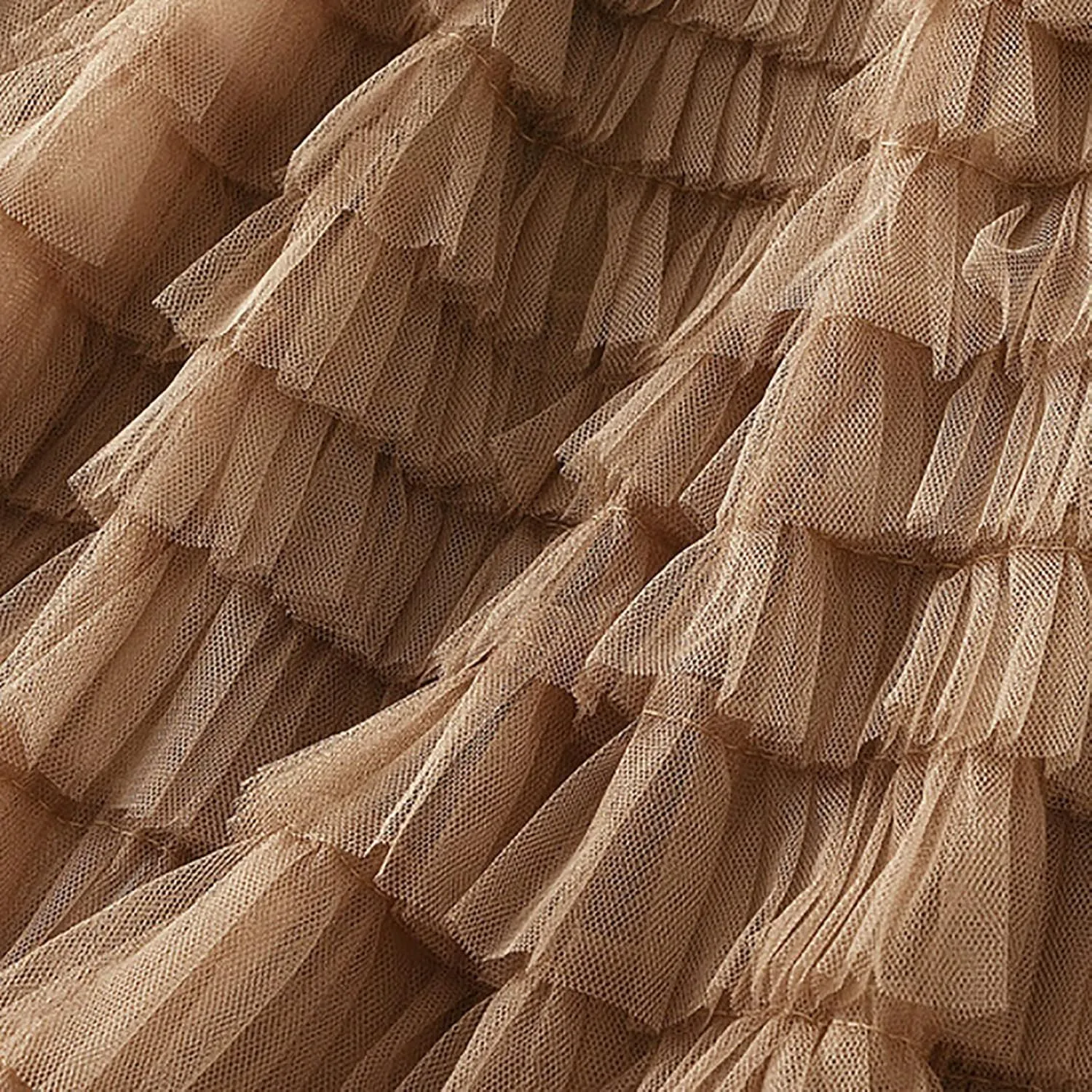 Women's Long Maxi Tulle Skirts A Line Ruffle High Waisted Tiered Layered Mesh Tutu Skirt Petticoat Costumes
