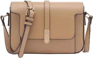 Women's PU Leather Satchel Purse Vintage Small Crossbody Messenger Bag Chic Phone Shoulder Bag Elegant Clutch Handbag