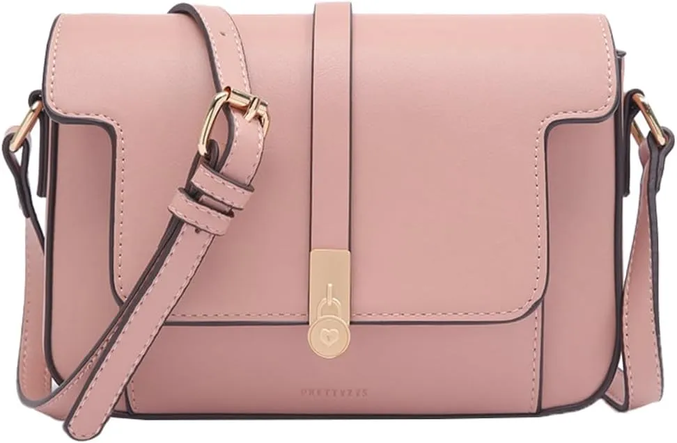 Women's PU Leather Satchel Purse Vintage Small Crossbody Messenger Bag Chic Phone Shoulder Bag Elegant Clutch Handbag