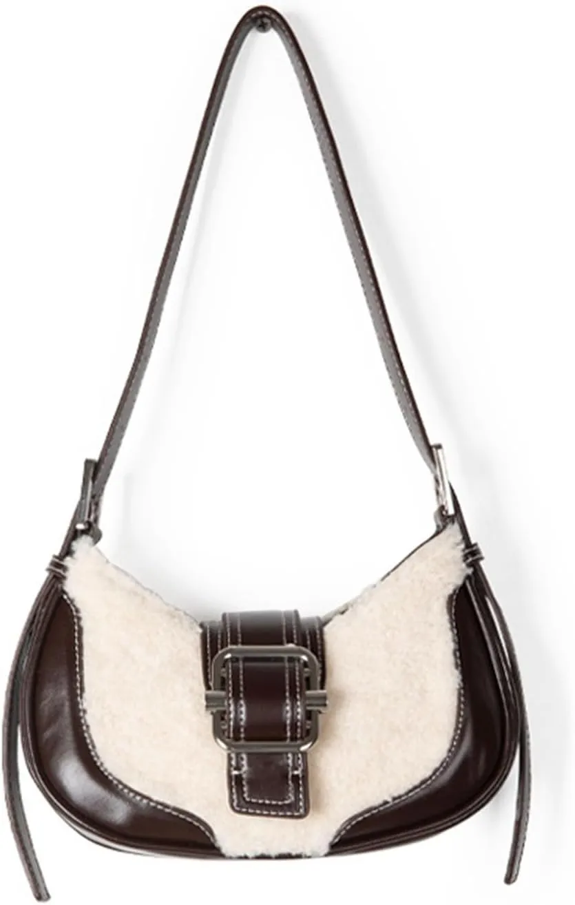 Women's Shoulder Purse Clutch Hobo Clutch Bag Chic Handbag Solid Color Hobo Cute Y2K Purse