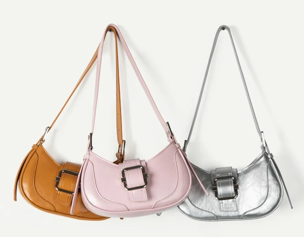 Women's Shoulder Purse Clutch Hobo Clutch Bag Chic Handbag Solid Color Hobo Cute Y2K Purse