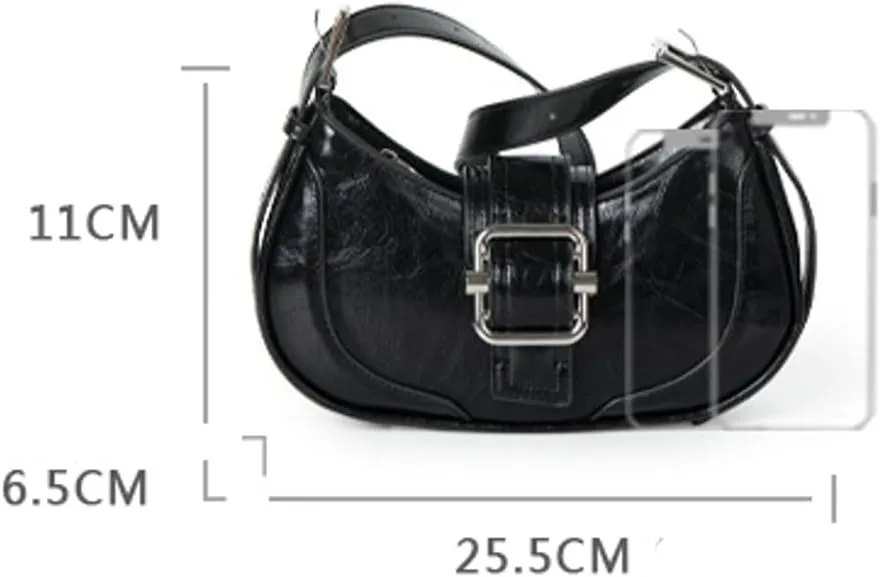 Women's Shoulder Purse Clutch Hobo Clutch Bag Chic Handbag Solid Color Hobo Cute Y2K Purse
