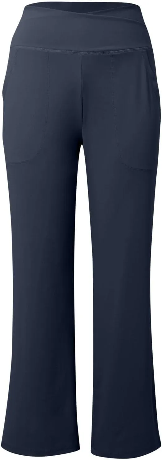 Womens Summer Yoga Pants Elastic High Waist Loose Fit Lightweight Quick Dry Casual Jogging Fitness Running Trouser