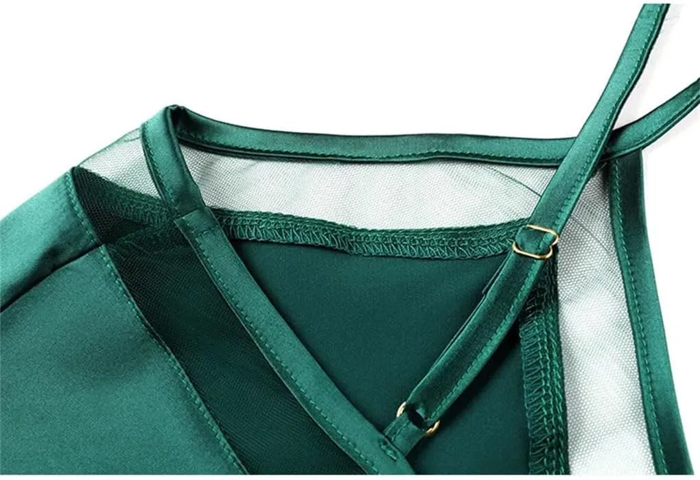 Women's V-Neck Slim Short Silk Tops Women Sleeveless Solid Color Backless Camisole