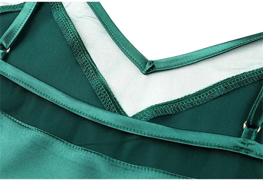 Women's V-Neck Slim Short Silk Tops Women Sleeveless Solid Color Backless Camisole