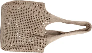 Woven Beach Bag Compact Hollow Beach Tote Stylish Bag for Shopping and Travel