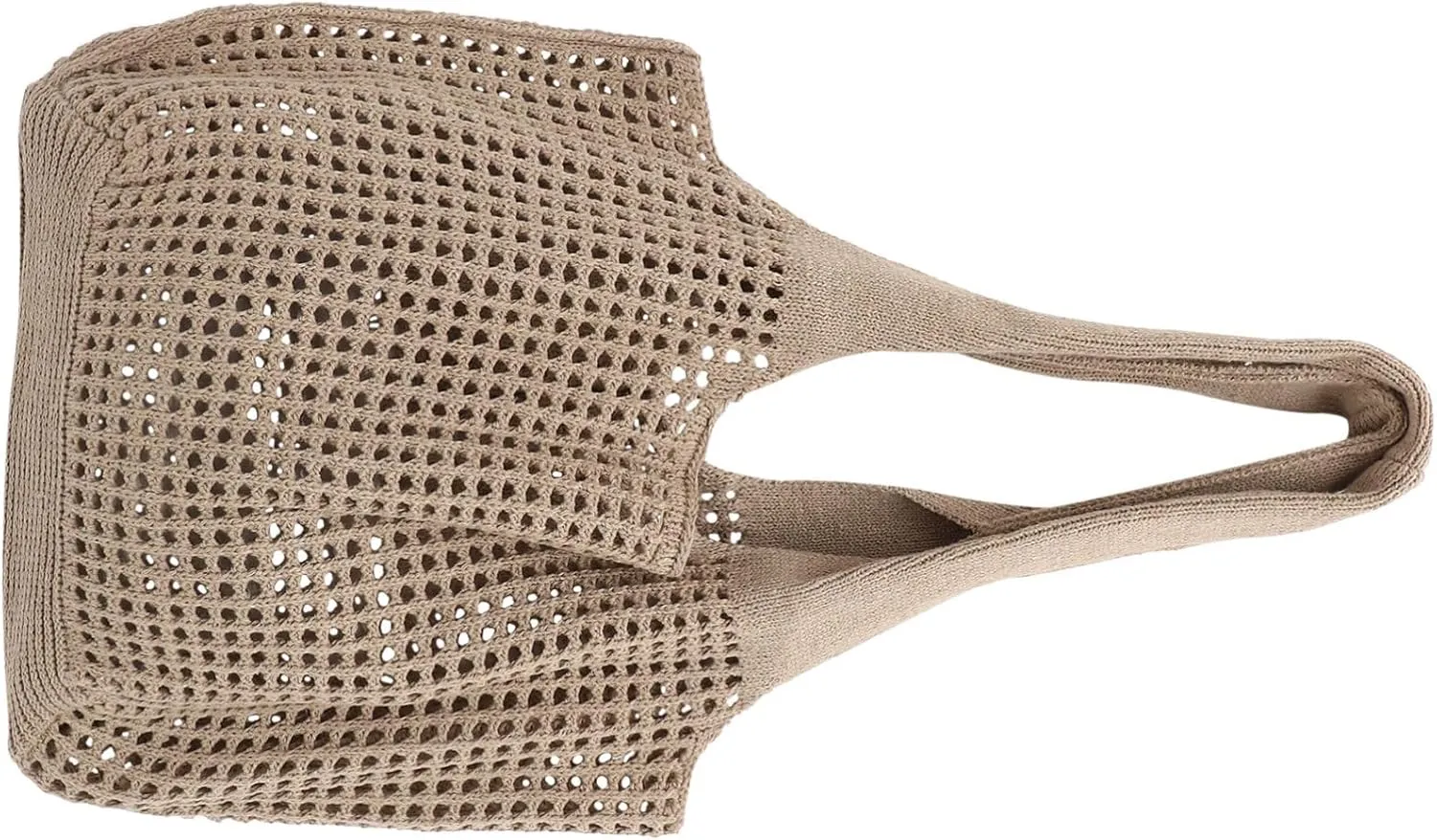 Woven Beach Bag Compact Hollow Beach Tote Stylish Bag for Shopping and Travel